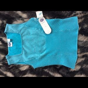 Gorgeous teal & metal silver blouse!